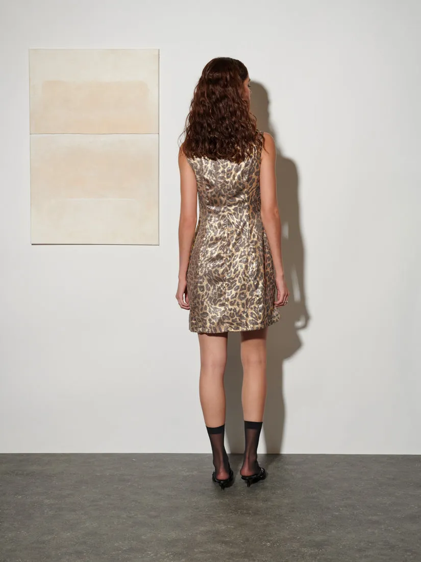 <b> Ghospell </b> Pamela Leopard Mini Dress sold by Sister Jane product image thumbnail 4