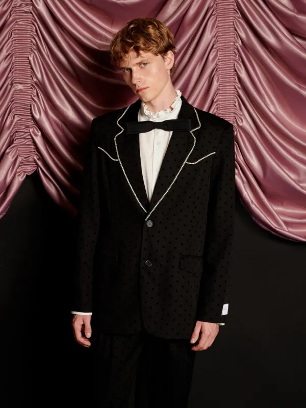 Frankie Polka Dot Single Breasted Blazer sold by Sister Jane