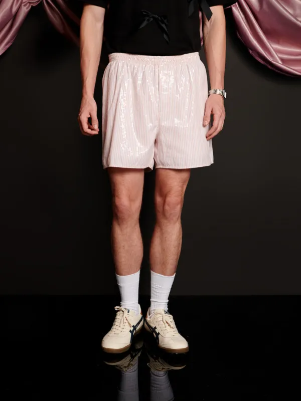 Rowan Sequin Stripe Shorts sold by Sister Jane