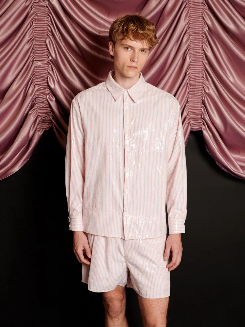Rowan Sequin Stripe Shirt sold by Sister Jane