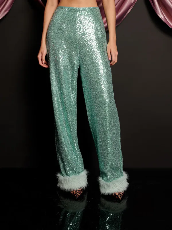 Disco Darling Sequin Trousers sold by Sister Jane