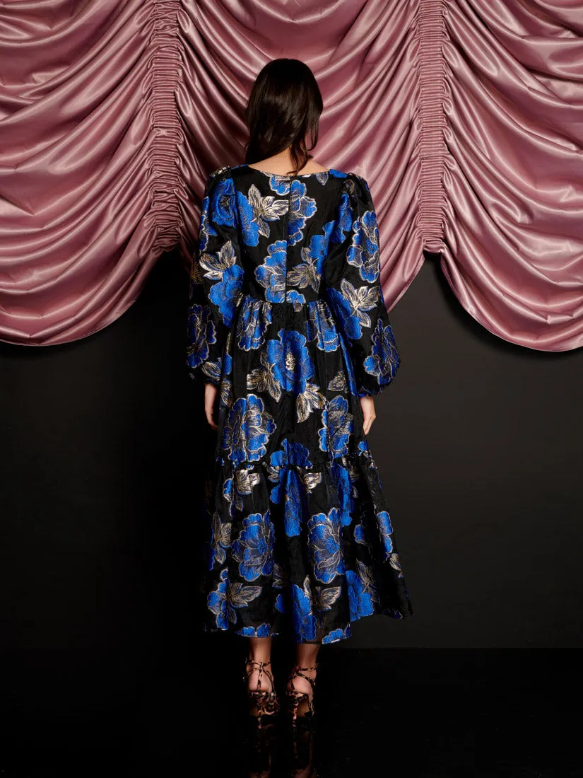 Blues Jacquard Midi Dress sold by Sister Jane product image thumbnail 3