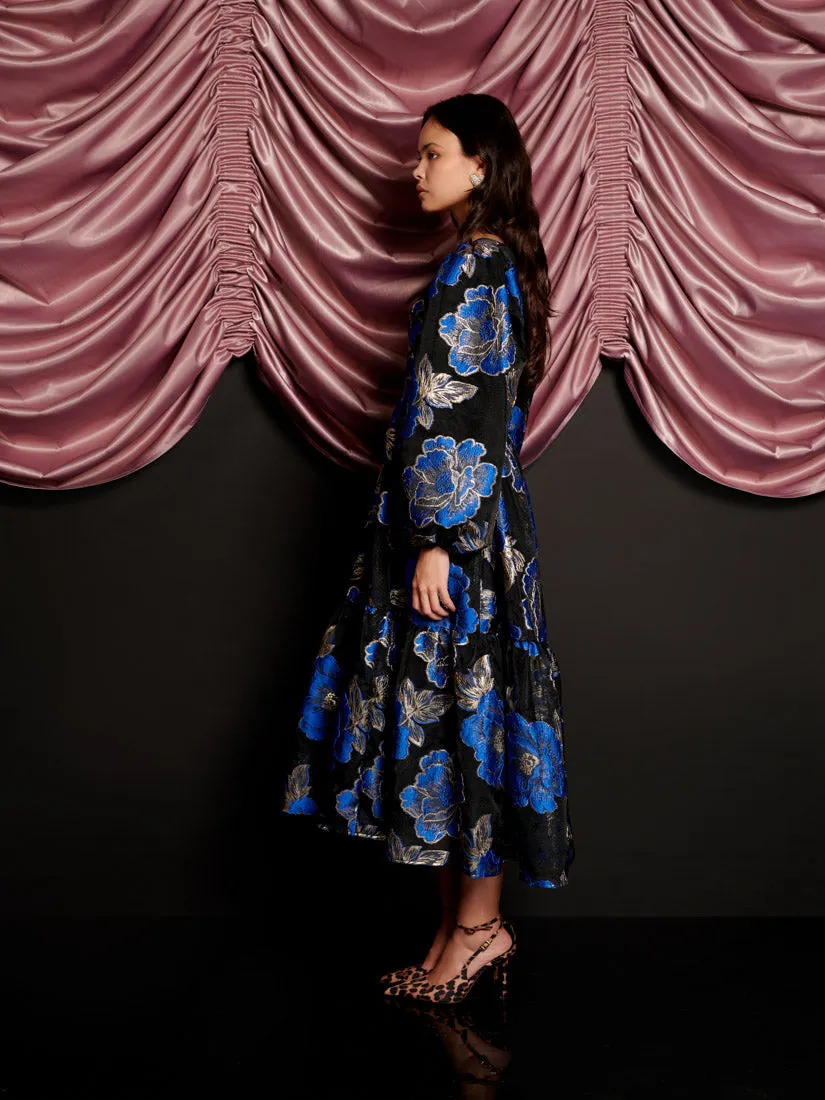 Blues Jacquard Midi Dress sold by Sister Jane product image thumbnail 2