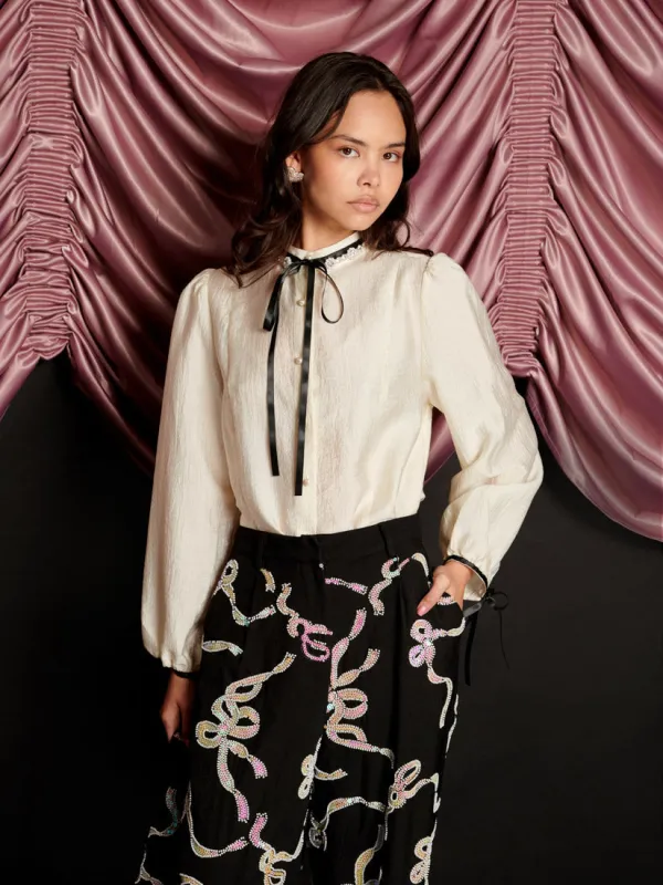 Encore Trim Blouse sold by Sister Jane