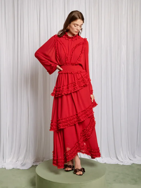 Augustine Maxi Ruffles Dress sold by Sister Jane