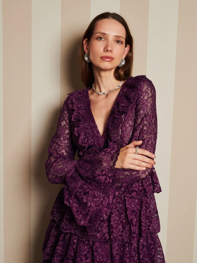 <b>DREAM</b> Quill Lace Maxi Dress sold by Sister Jane product image thumbnail 5