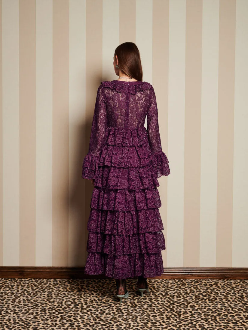<b>DREAM</b> Quill Lace Maxi Dress sold by Sister Jane product image thumbnail 3