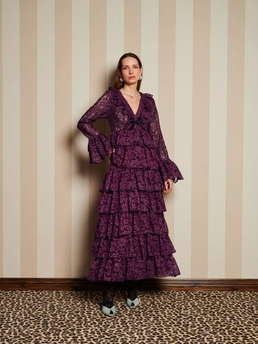 <b>DREAM</b> Quill Lace Maxi Dress sold by Sister Jane product image thumbnail 4