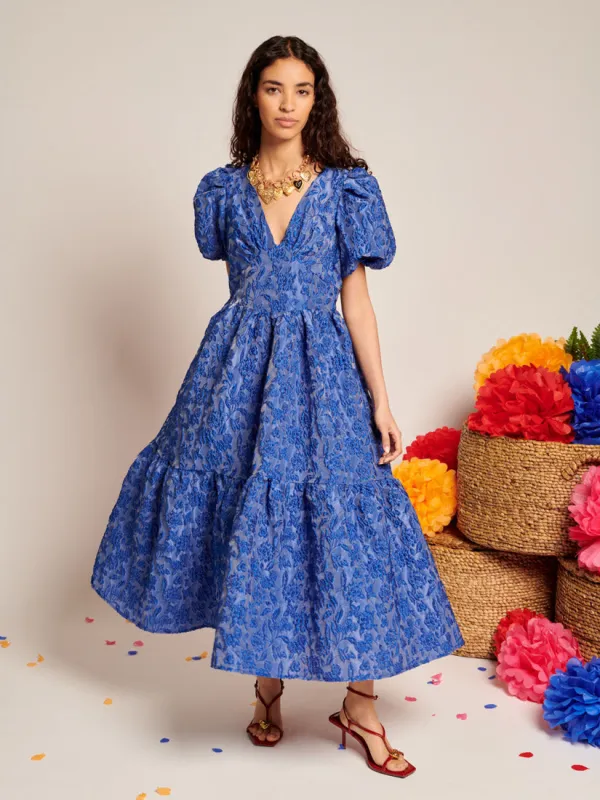 Luna Jacquard Midi Dress sold by Sister Jane