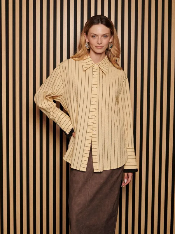 <b> Ghospell </b> Nita Stripe Shirt sold by Sister Jane