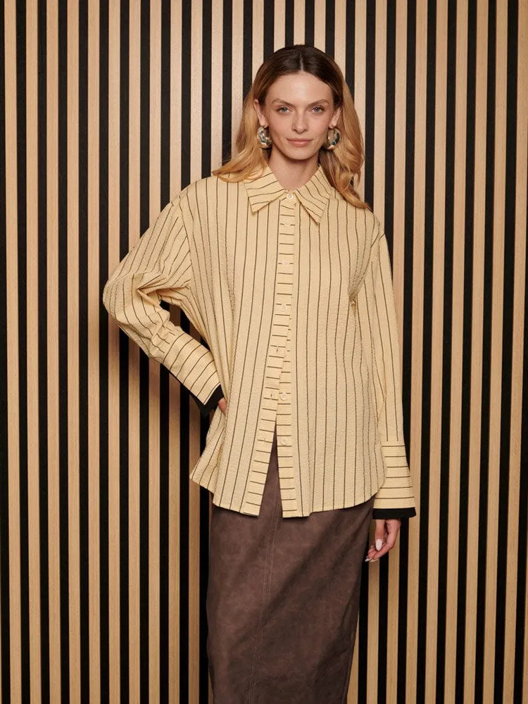 <b> Ghospell </b> Nita Stripe Shirt sold by Sister Jane