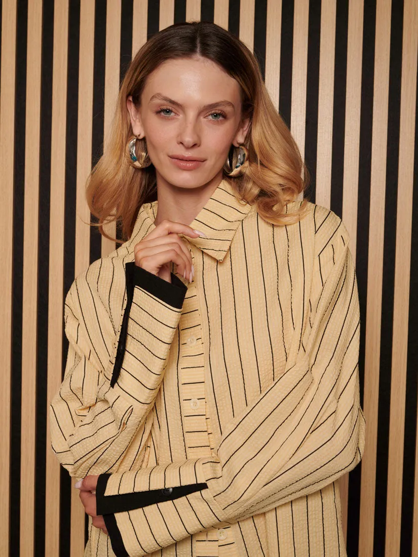 <b> Ghospell </b> Nita Stripe Shirt sold by Sister Jane product image thumbnail 5