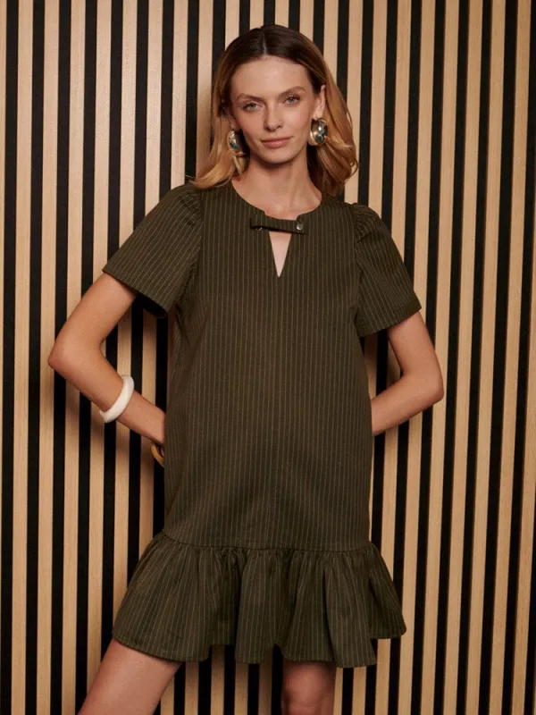 <b> Ghospell </b> Bettie Pinstripe Mini Dress sold by Sister Jane