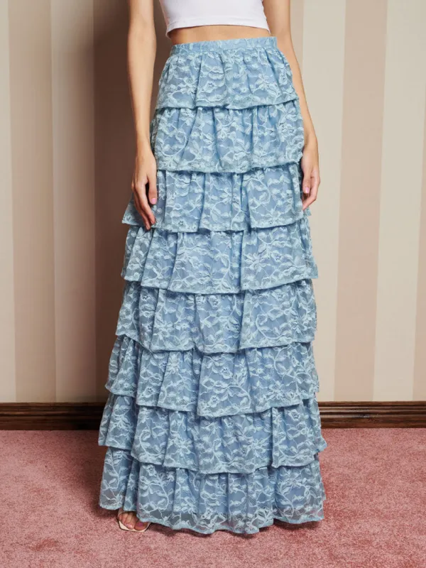 Doily Lace Maxi Skirt sold by Sister Jane