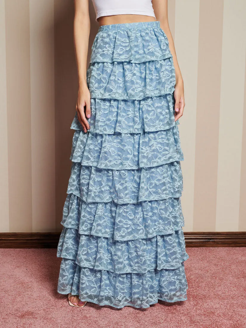 Doily Lace Maxi Skirt sold by Sister Jane