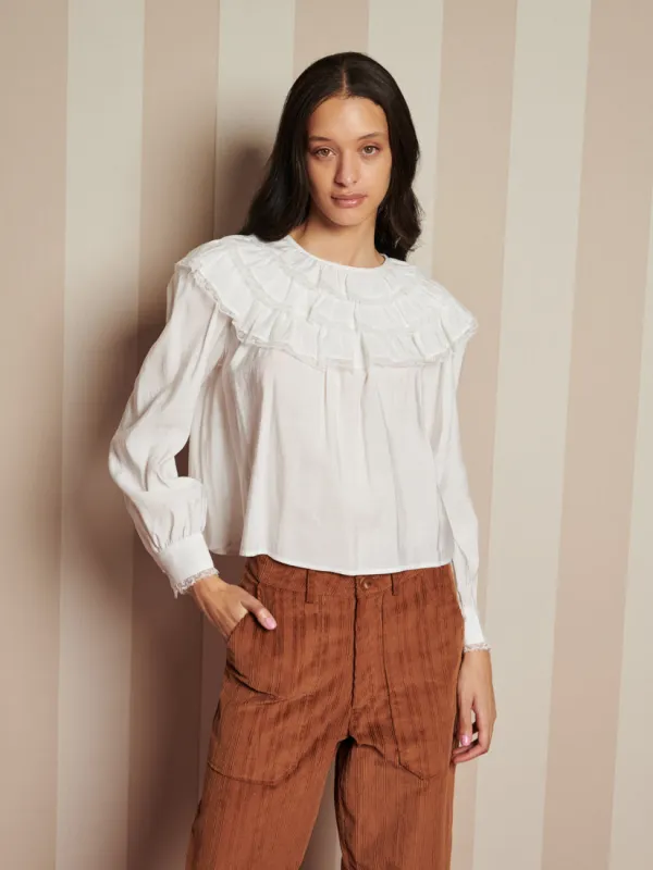 Chamber Ruffle Top sold by Sister Jane