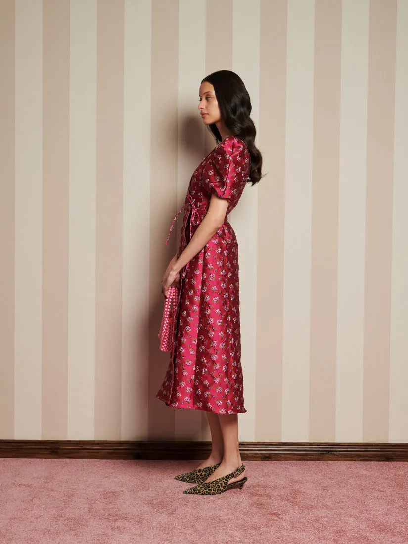 Momento Jacquard Midi Wrap Dress sold by Sister Jane product image thumbnail 2