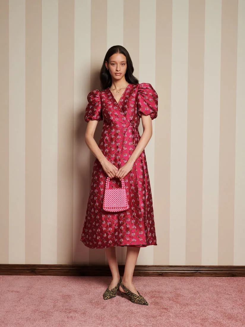 Momento Jacquard Midi Wrap Dress sold by Sister Jane product image thumbnail 4