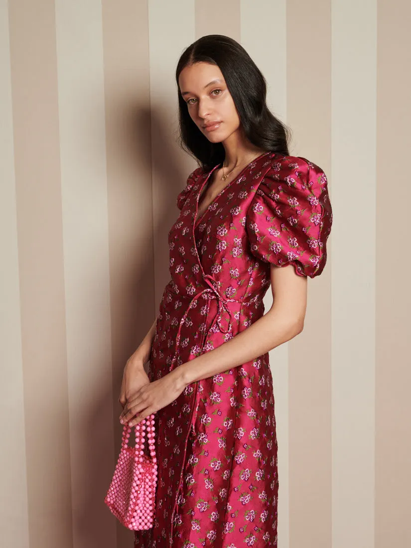 Momento Jacquard Midi Wrap Dress sold by Sister Jane product image thumbnail 5