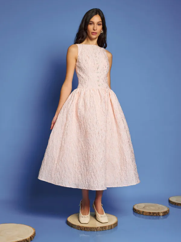 <b>DREAM</b> Sun Soaked Jacquard Midi Dress made by Sister Jane