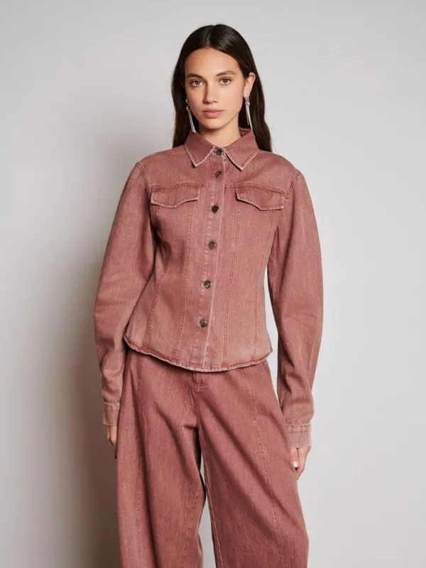 <b> Ghospell </b> Britt Denim Shirt made by Sister Jane