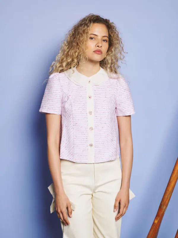 Glisten Tweed Top sold by Sister Jane