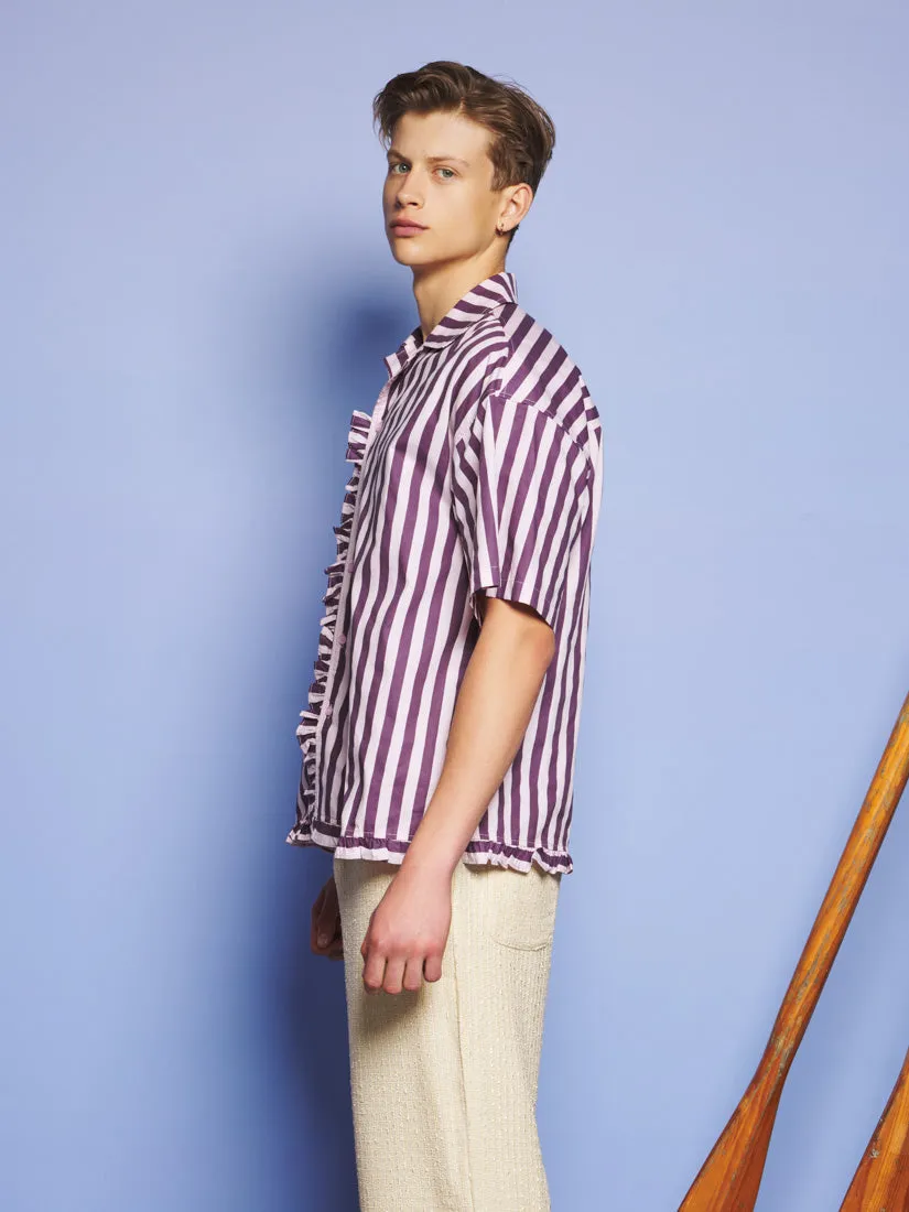 Deck Stripe Revere Collar Shirt sold by Sister Jane product image thumbnail 5