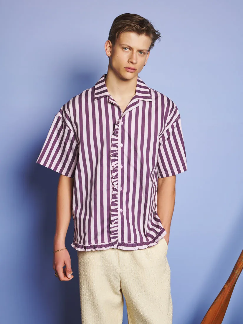 Deck Stripe Revere Collar Shirt sold by Sister Jane