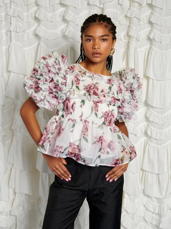 <b>DREAM</b> Alma Floral Ruffles Top sold by Sister Jane