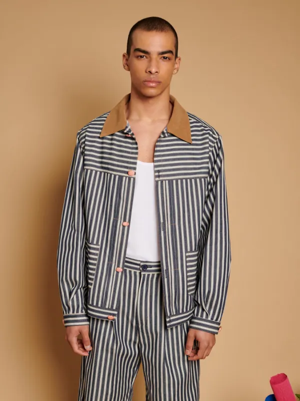 Luis Striped Lightweight Jacket made by Sister Jane