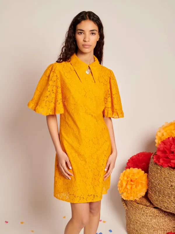 Fuego Lace Mini Dress sold by Sister Jane