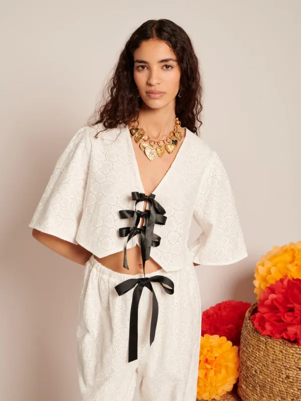 Blanca Broderie Anglaise Top sold by Sister Jane