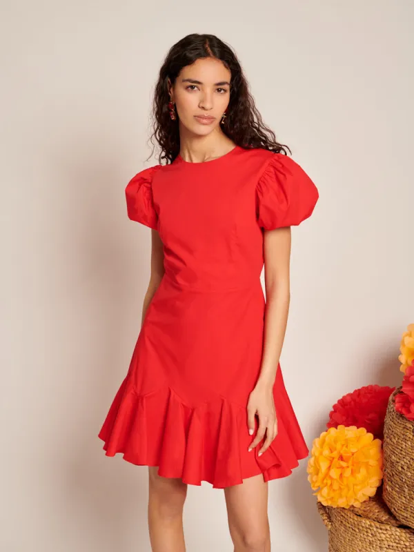 Pepper Ruffle Mini Dress sold by Sister Jane
