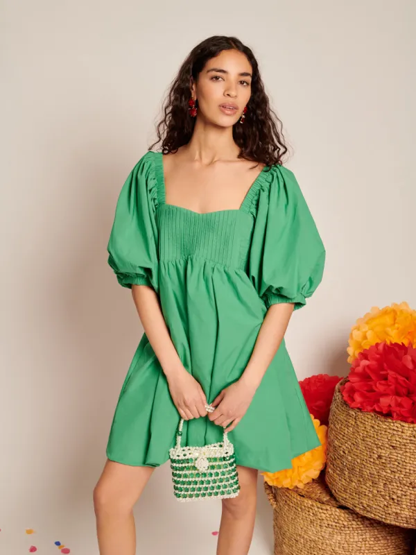 Esmeralda Pleated Mini Dress sold by Sister Jane