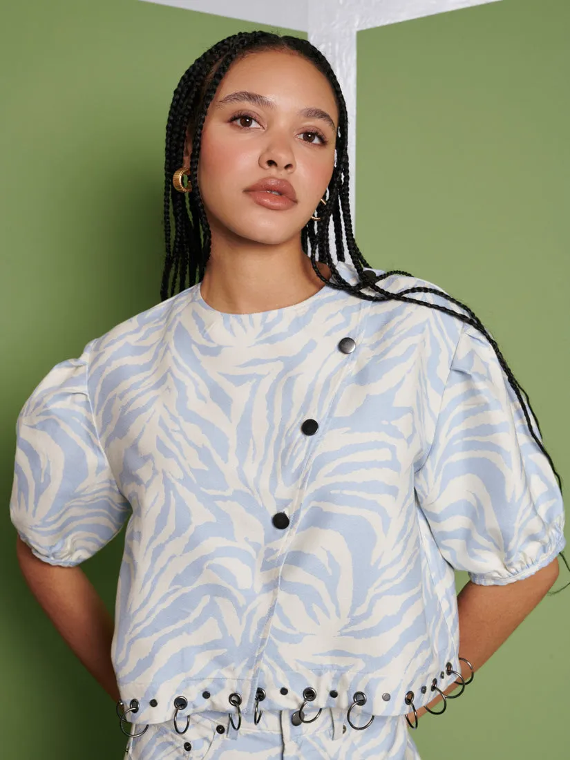 <b> Ghospell </b> Serena Zebra Top sold by Sister Jane product image thumbnail 5