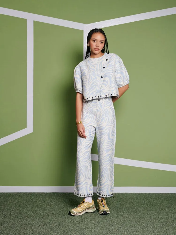 <b> Ghospell </b> Serena Zebra Top sold by Sister Jane product image thumbnail 2