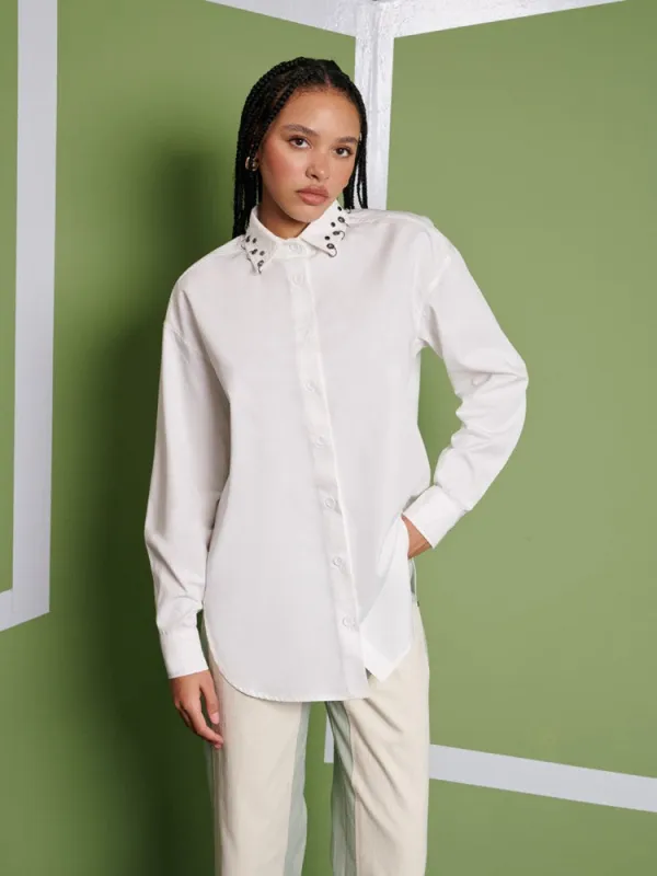 <b> Ghospell </b> Maria Oversized Shirt sold by Sister Jane
