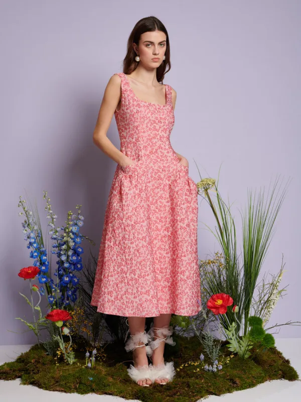<b>DREAM</b> Zinnia Jacquard Midi Dress made by Sister Jane