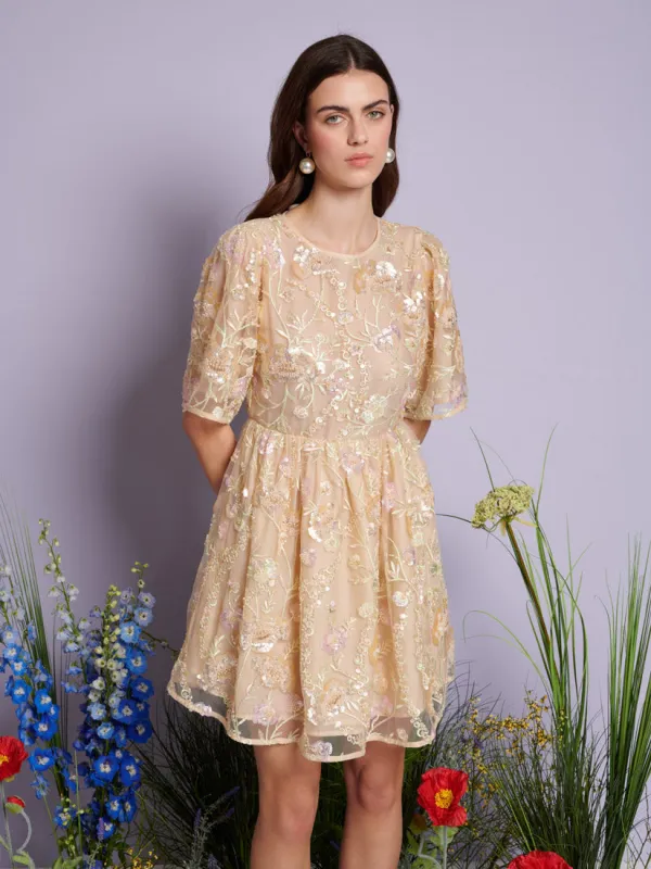 <b>DREAM</b> Sunrise Sequin Mini Dress made by Sister Jane