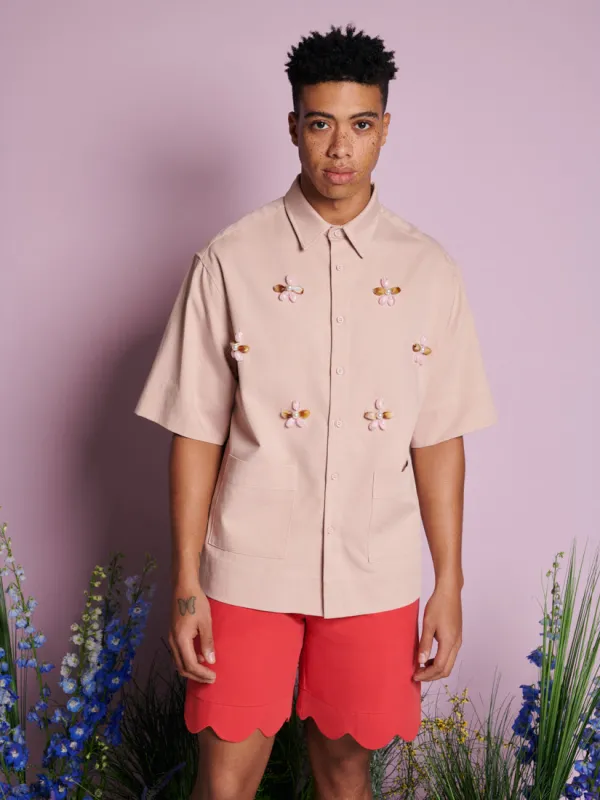 Glen Beaded Boxy Shirt sold by Sister Jane