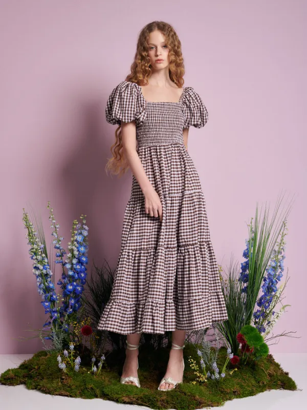 Pollen Gingham Midi Dress sold by Sister Jane