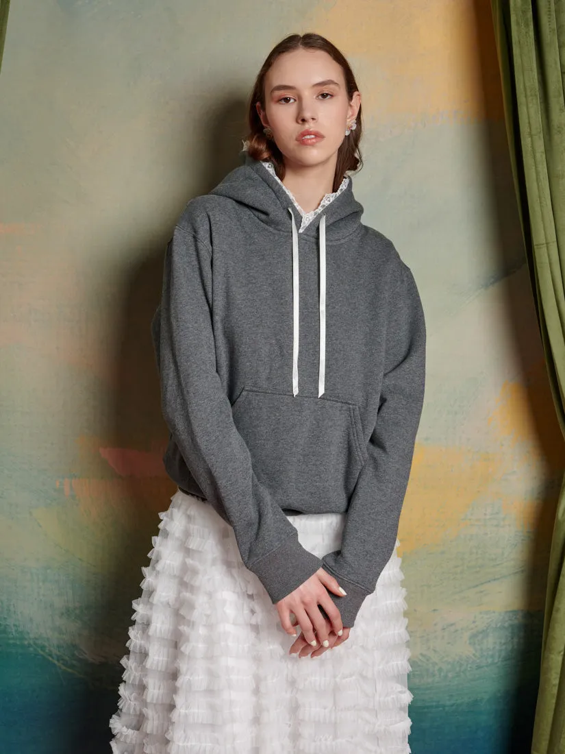 Elodie Lace Trim Hoodie sold by Sister Jane product image thumbnail 3