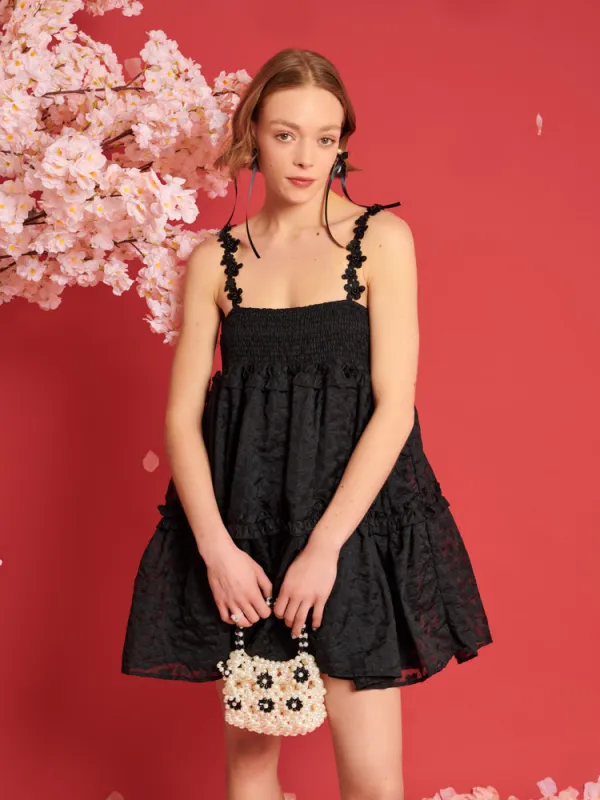 <b>DREAM</b> Enflower Jacquard Mini Dress made by Sister Jane