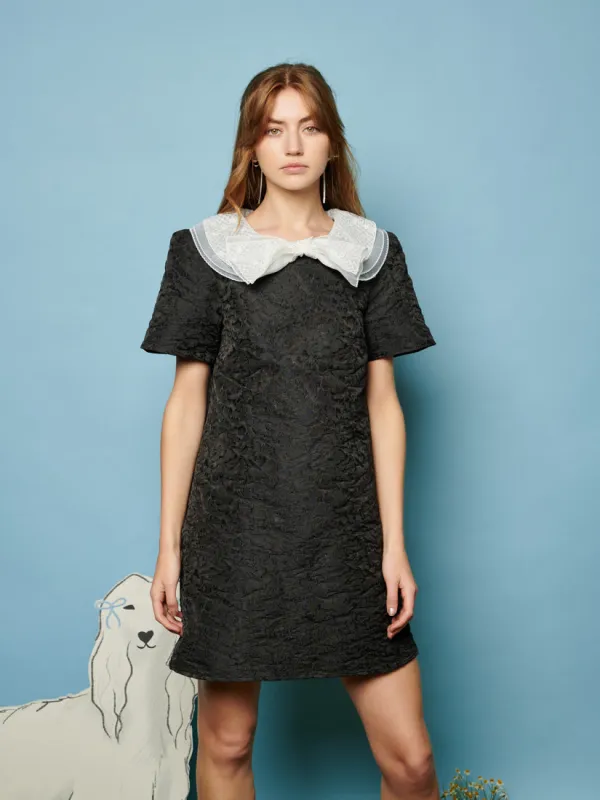 Georgie Jacquard Mini Dress made by Sister Jane