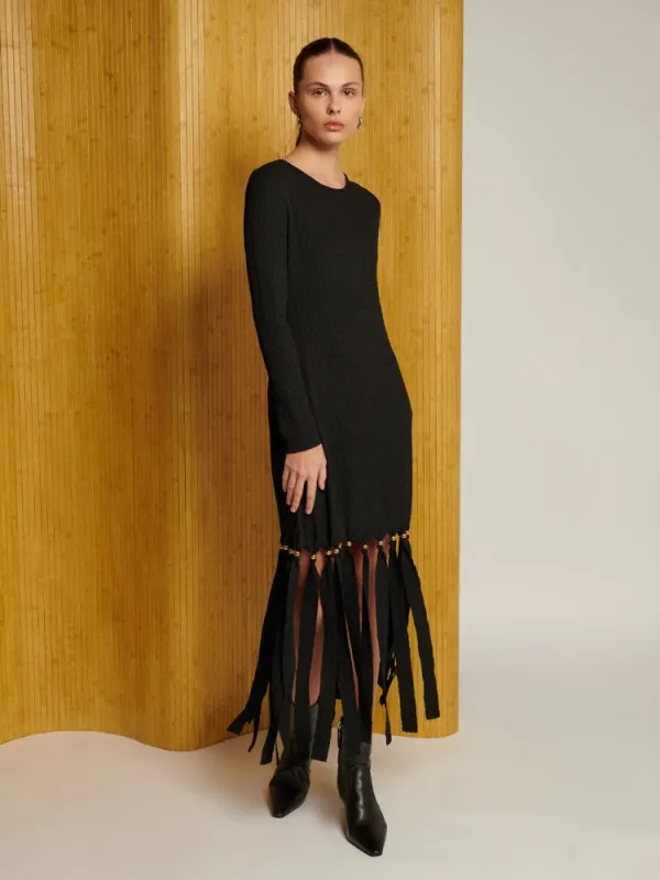 <b>Ghospell</b> Blake Bead Mini Dress sold by Sister Jane