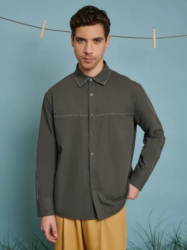 Norma Stitch Detail Shirt made by Sister Jane