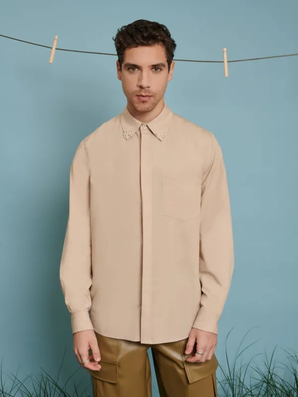 Penny Bow Embellished Shirt sold by Sister Jane