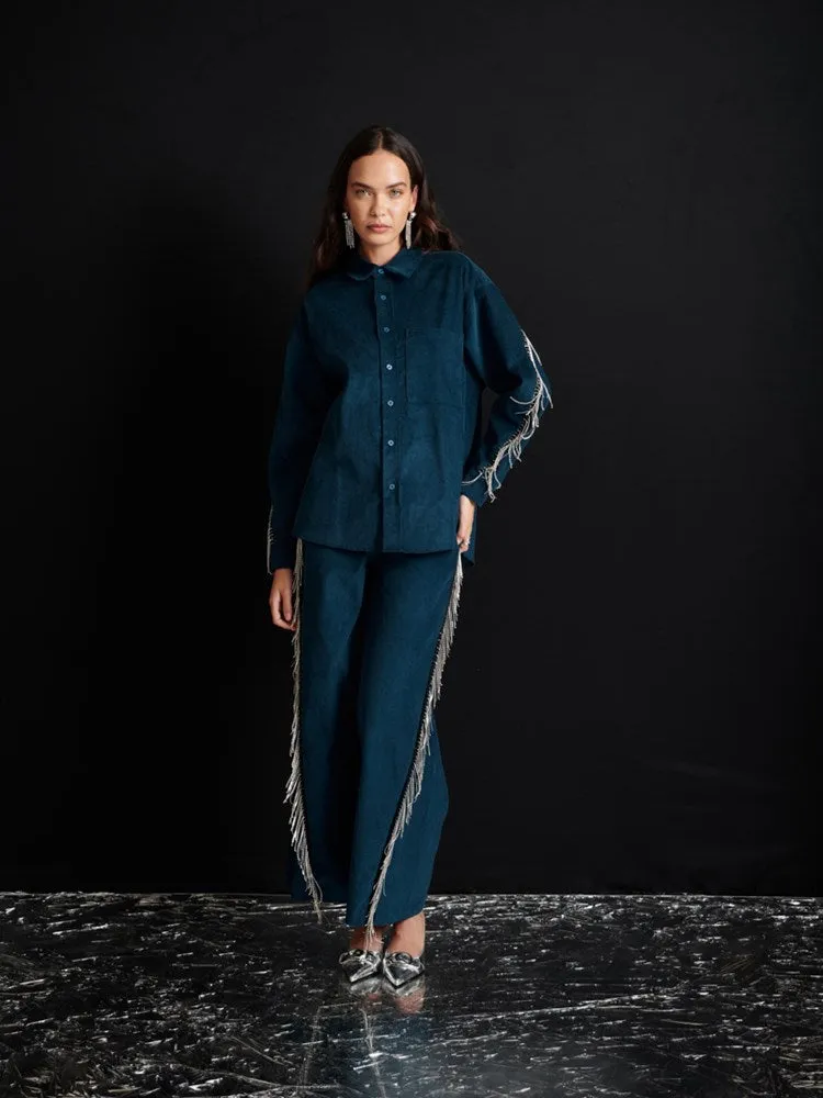 <b> Ghospell </b> Carmen Cord Shirt sold by Sister Jane product image thumbnail 2