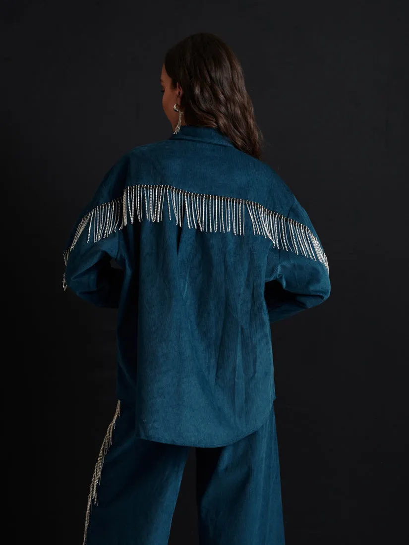 <b> Ghospell </b> Carmen Cord Shirt sold by Sister Jane product image thumbnail 4