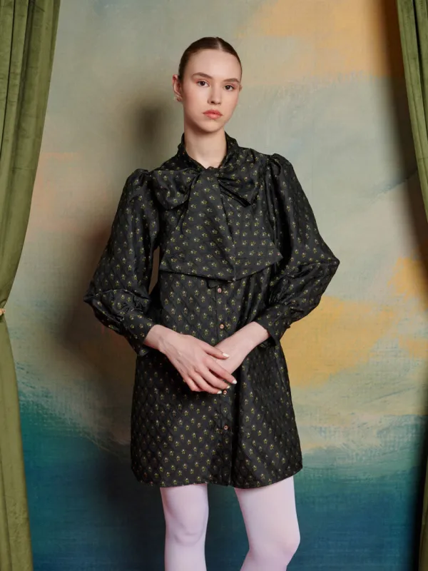 Ballad Jacquard Bow Dress made by Sister Jane